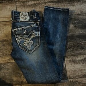 Rock Revival Men's Blue Straight Jeans